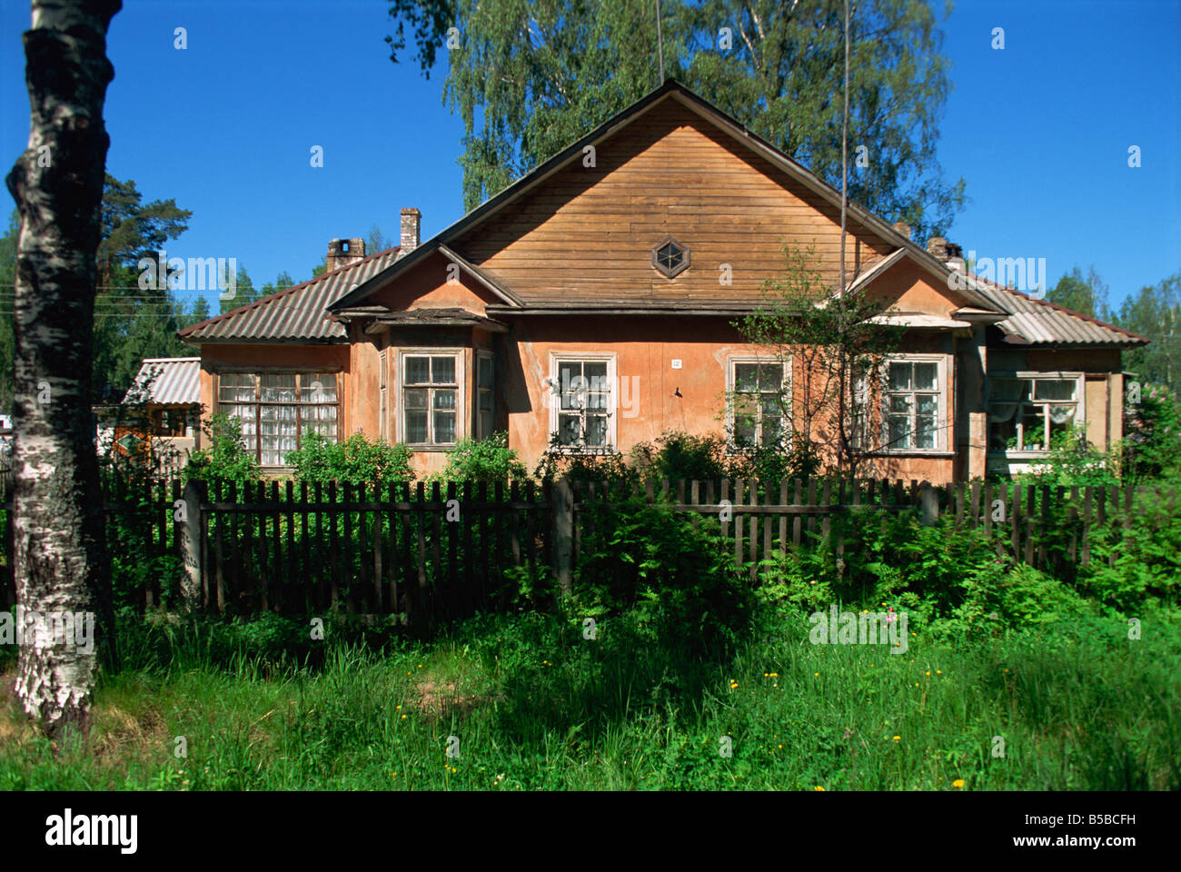 Datscha-Russland-Europa Stockfoto
