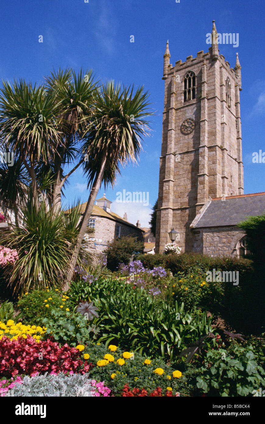 Pfarrei Kirche St. Ia aus 1434 St Ives Cornwall England England Europa Stockfoto