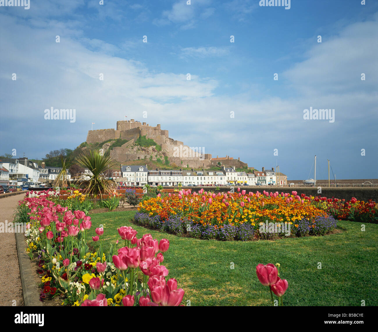 Mount Hochmuts Burg Kanalinseln Gorey St Martin Jersey England Europa Stockfoto