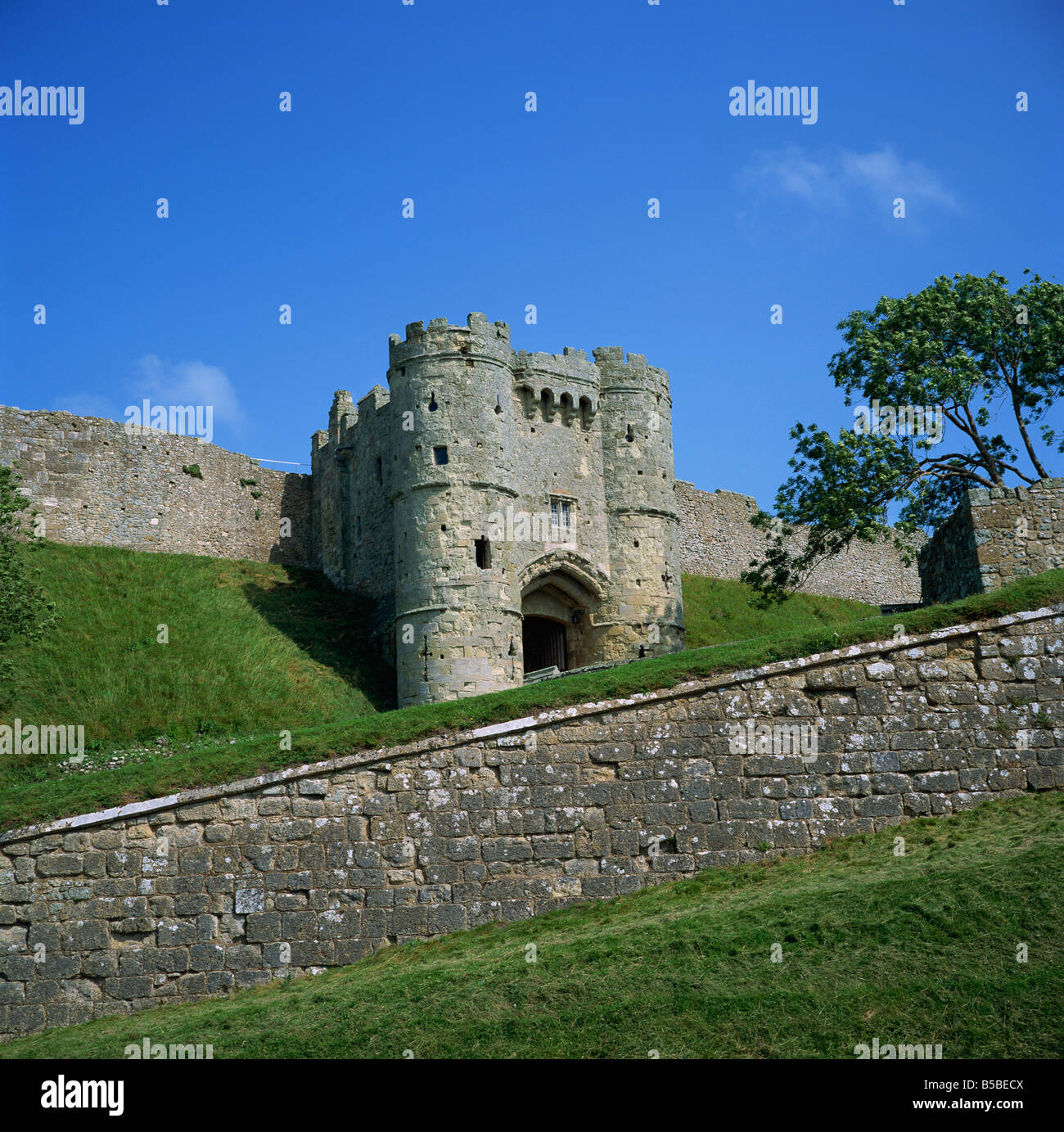 Carisbrooke Castle, Isle Of Wight, England, Europa Stockfoto