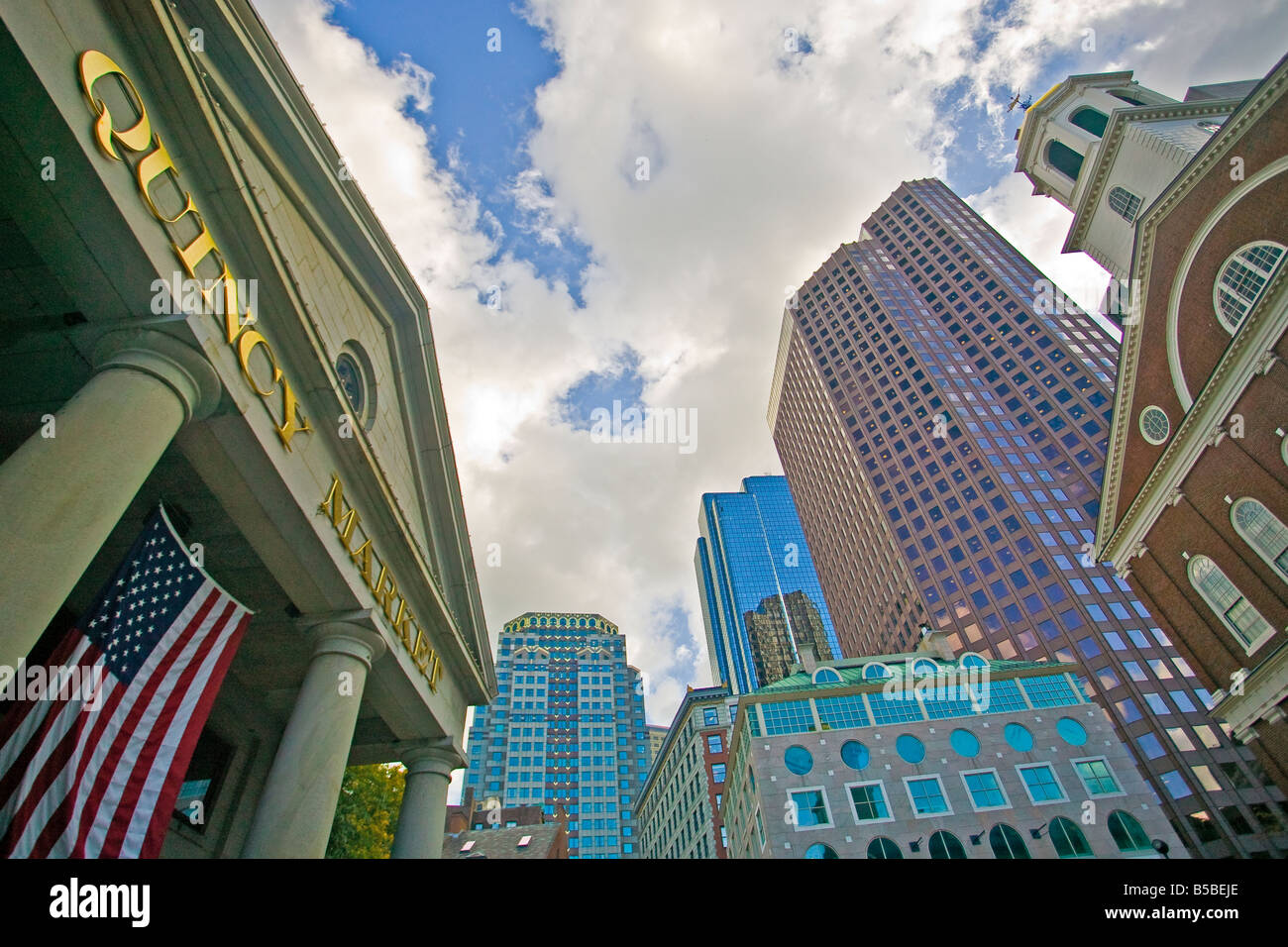 Quincy Market und Faneuil Hall, Boston, Massachusetts Stockfoto