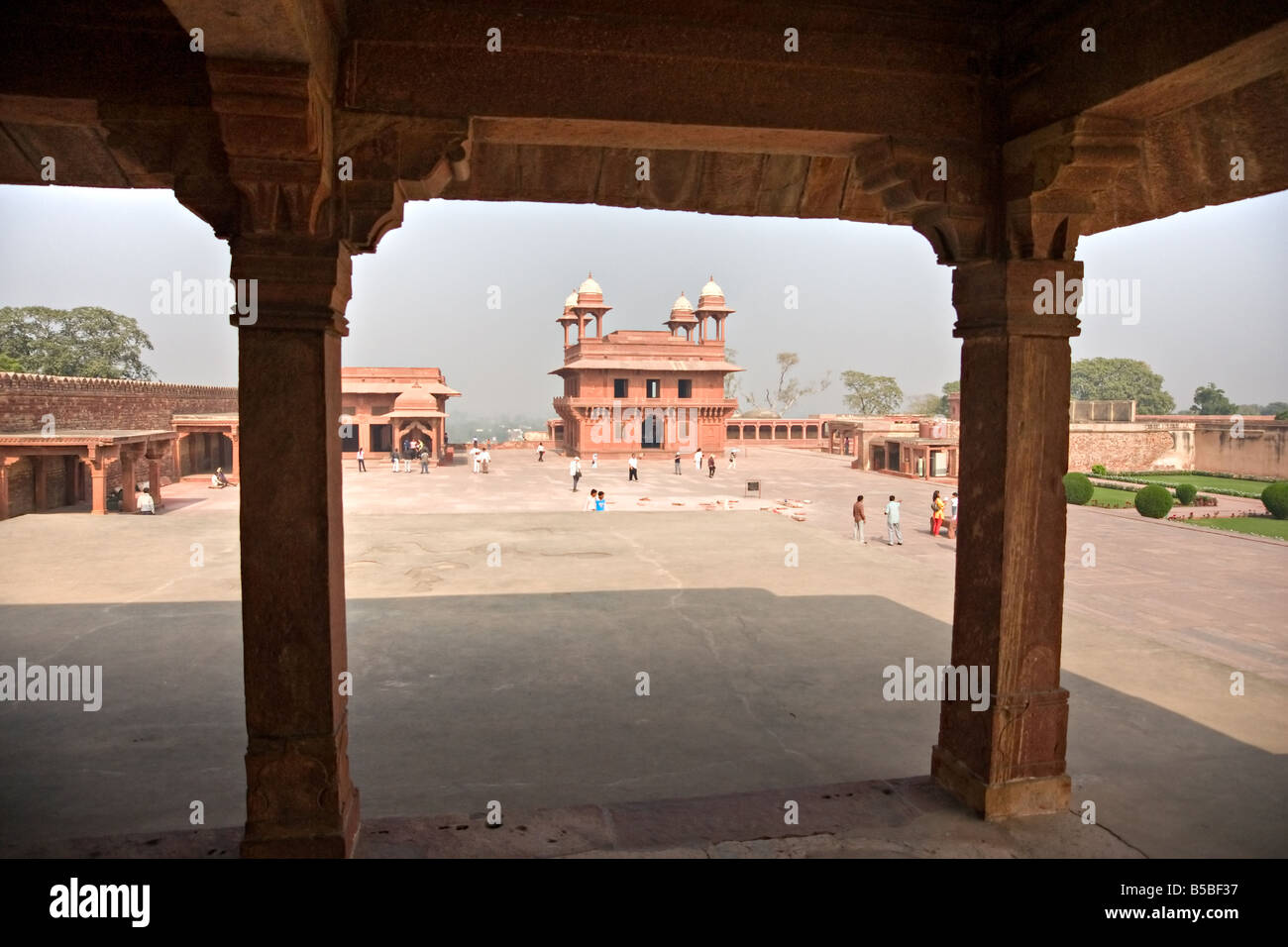 Indische Architektur in Fatehpur Sikri Rajasthan Indien Stockfoto