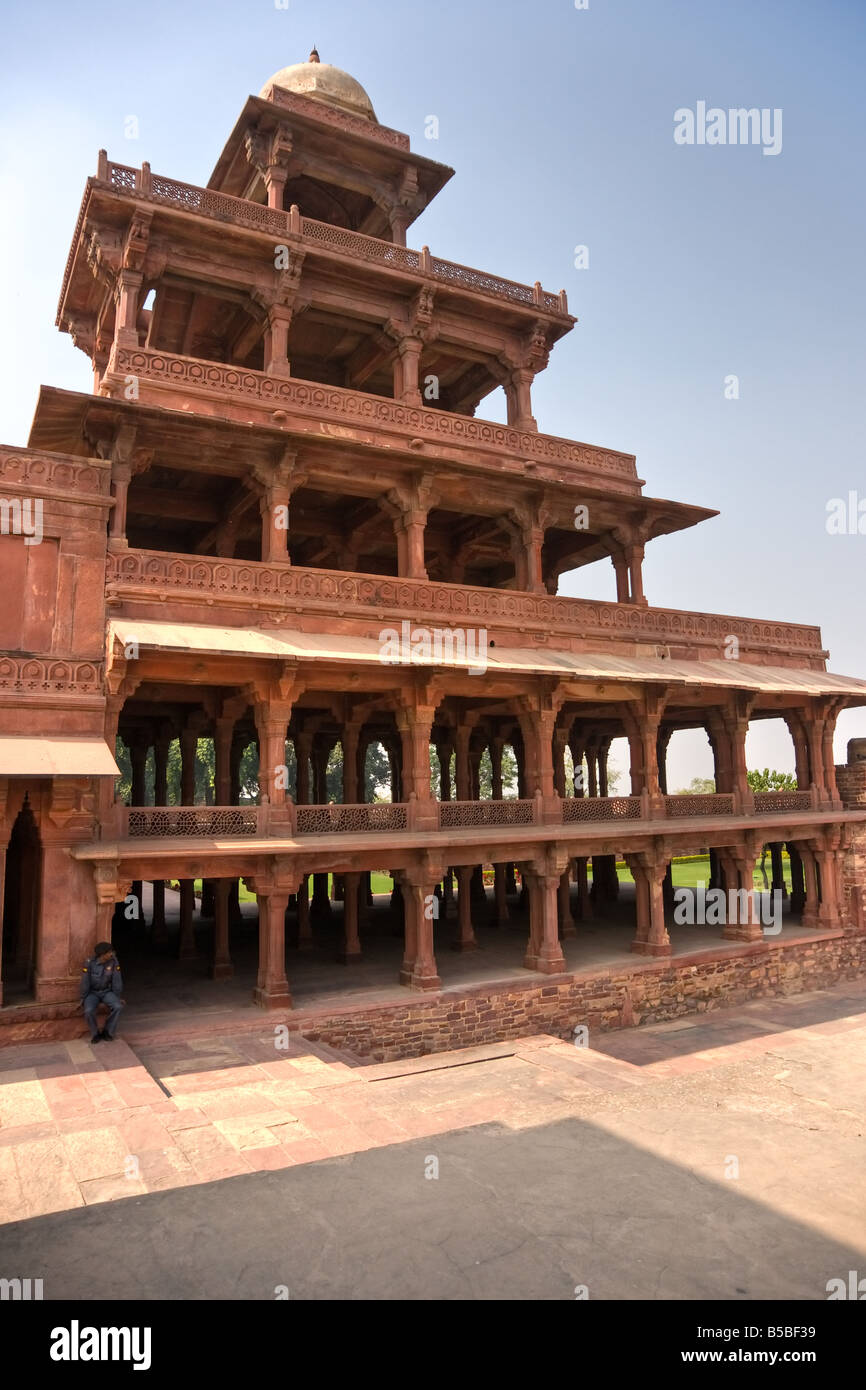 Indische Architektur in Fatehpur Sikri Rajasthan Indien Stockfoto