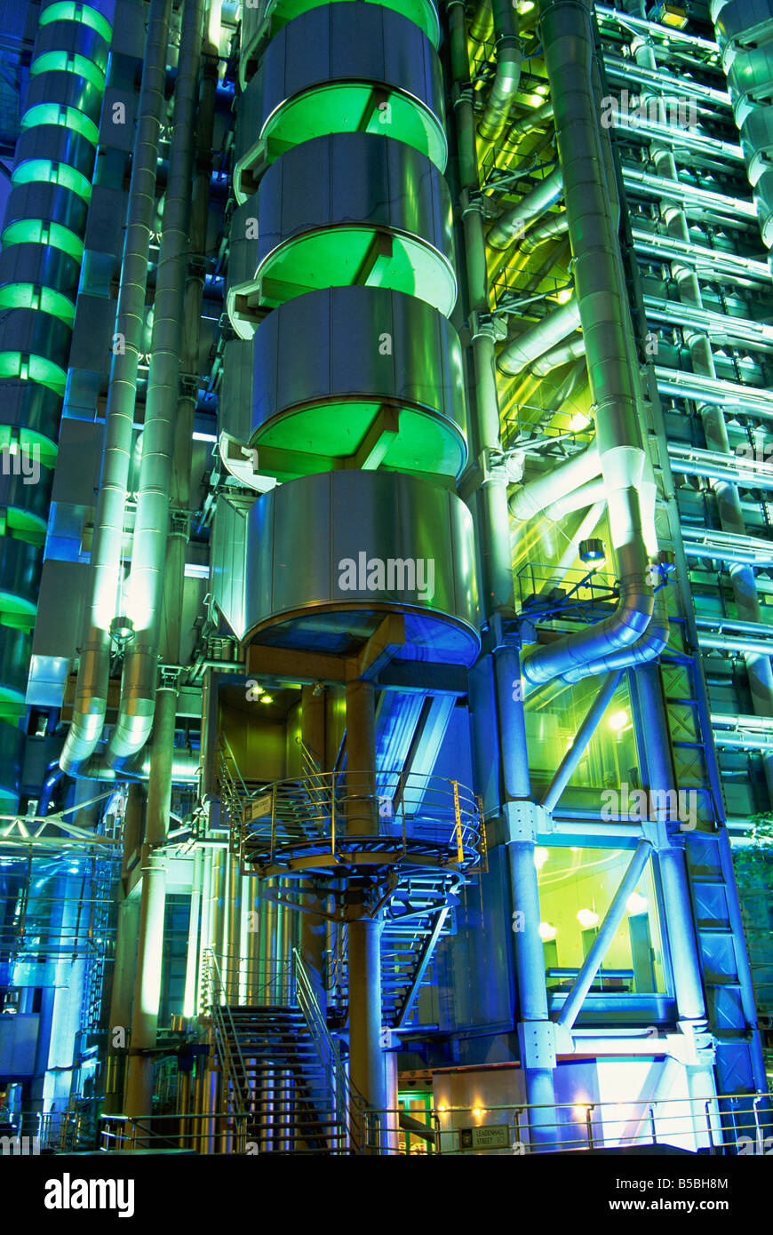 Lloyds Building bei Nacht Stadt London London England Vereinigtes Königreich Europas Stockfoto