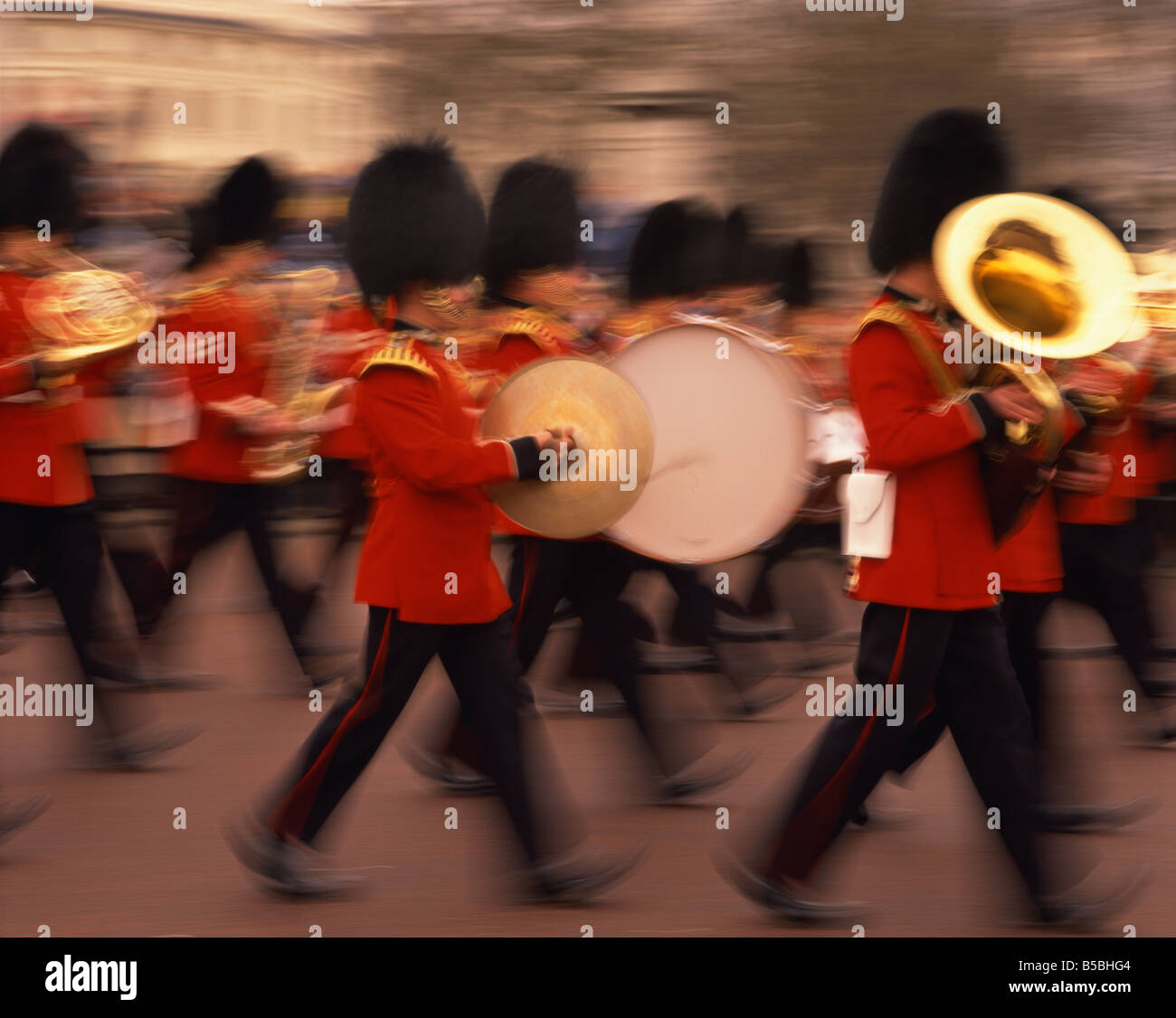 Die Wachablösung am Buckingham Palace London England England Europa Stockfoto