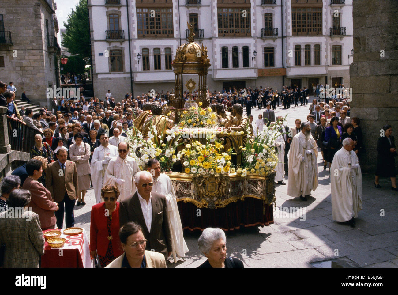 Fronleichnams-Prozession Lugo Galizien Spanien Europa Stockfoto