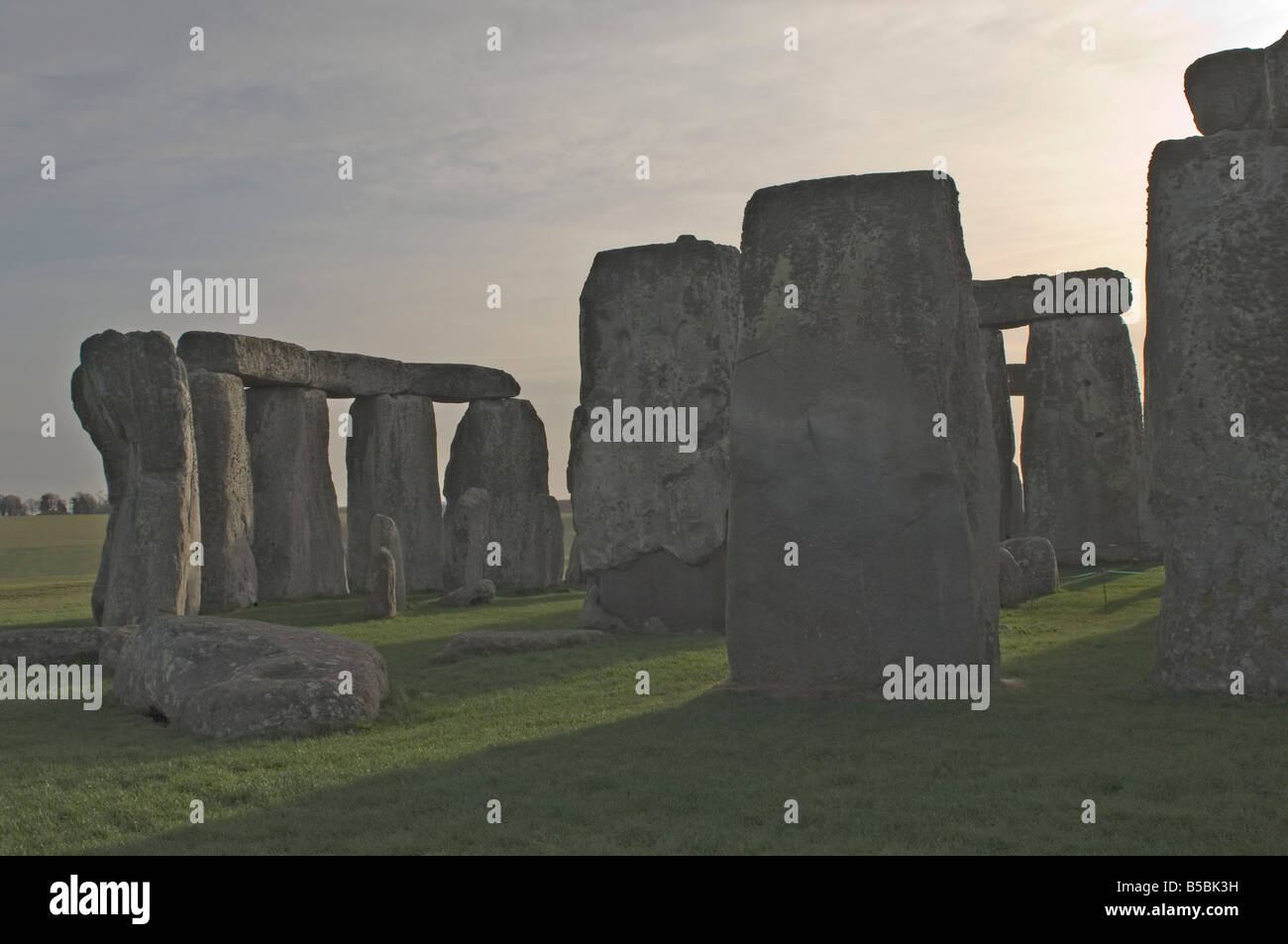 Stonehenge, 5000 Jahre alten Stein Kreis, UNESCO-Weltkulturerbe, Salisbury Plain, Wiltshire, England, Europa Stockfoto