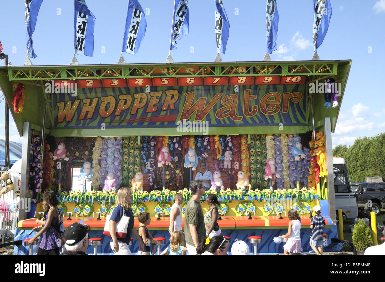 Verkäufer bei einem Festival in Monroe, Michigan Stockfoto