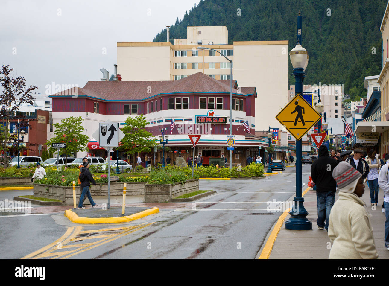 Berühmten Red Dog Saloon in der Nähe von cruise Port in Juneau, Alaska Stockfoto