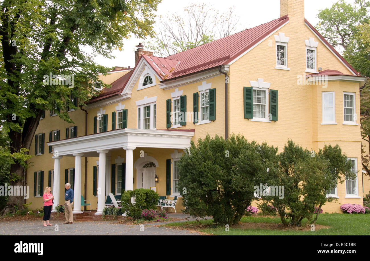 Dodona Manor, Heimat von General George C. Marshall in Leesburg, Virginia Stockfoto