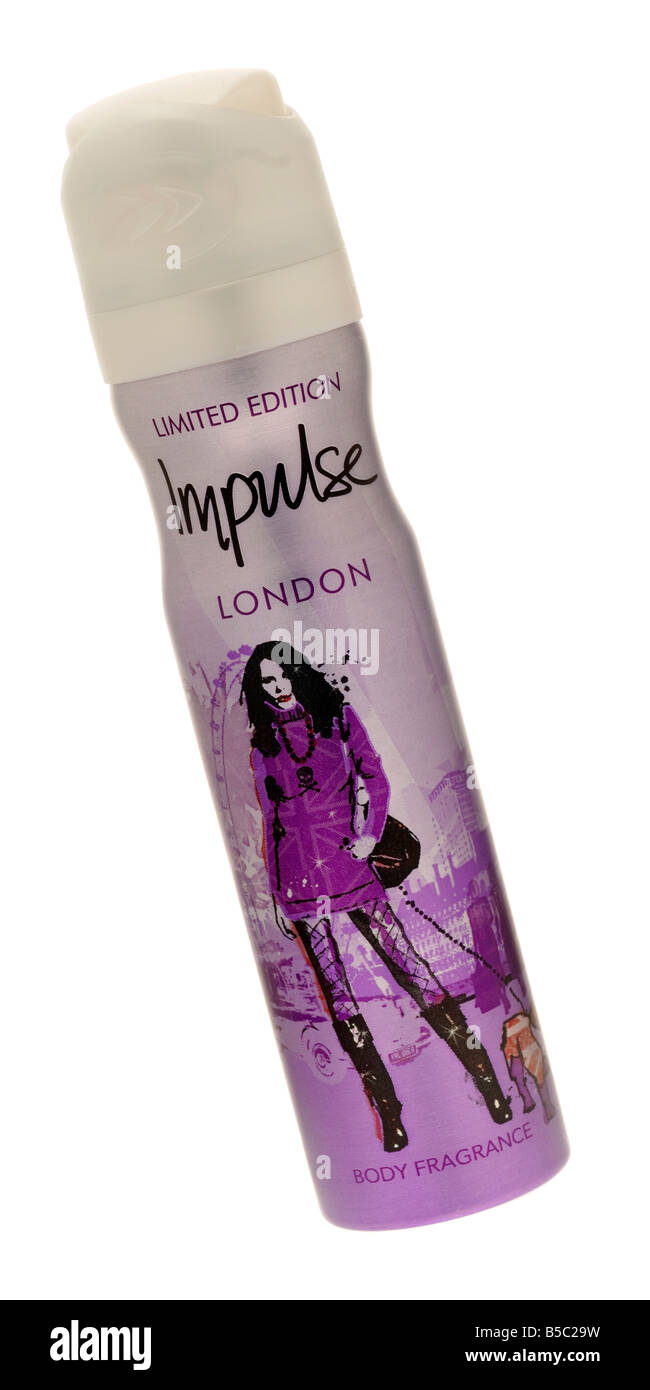 Impuls-Limited Edition London Body Spray Duft Stockfoto