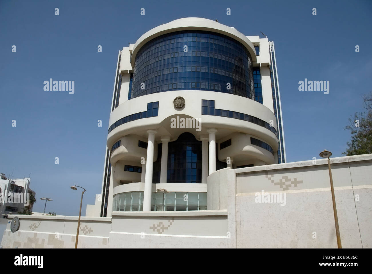 Hauptsitz der Zentralbank der westafrikanischen Staaten BCEAO Dakar Senegal Stockfoto