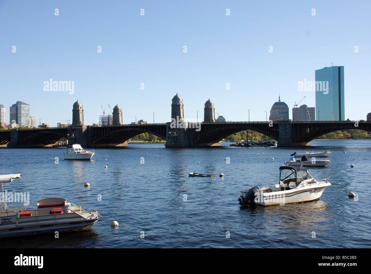 Longfellow Bridge, Charles River, Boston, USA Stockfoto