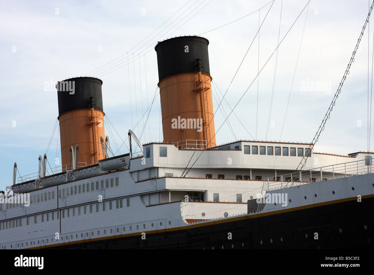 Das Deck und der Bug der Titanic Museum in Branson Missouri Stockfoto