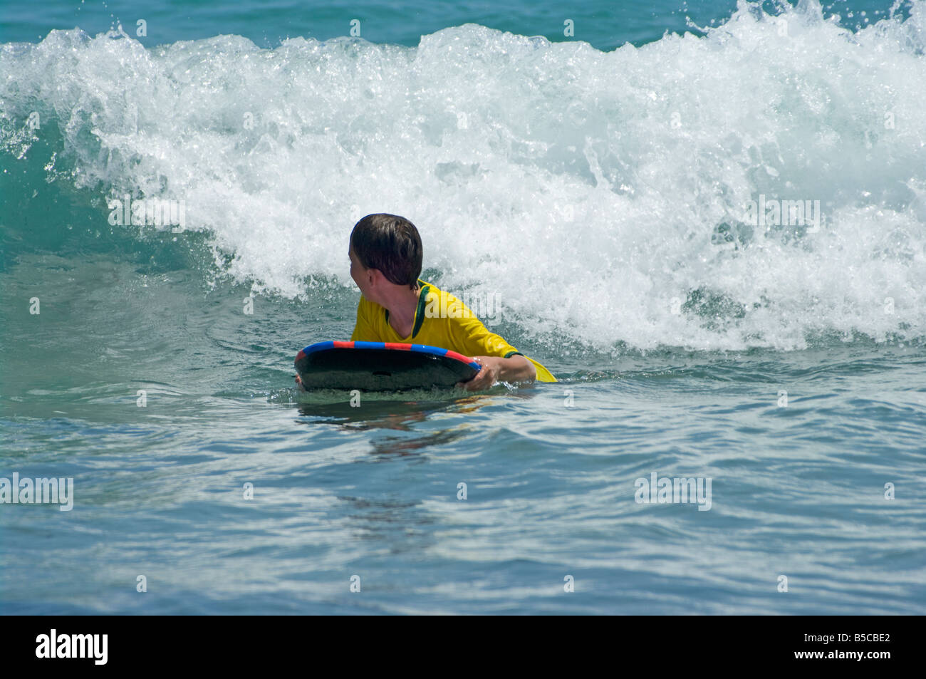 Young Boy Fun Bodyboard Stockfotos und -bilder Kaufen - Alamy