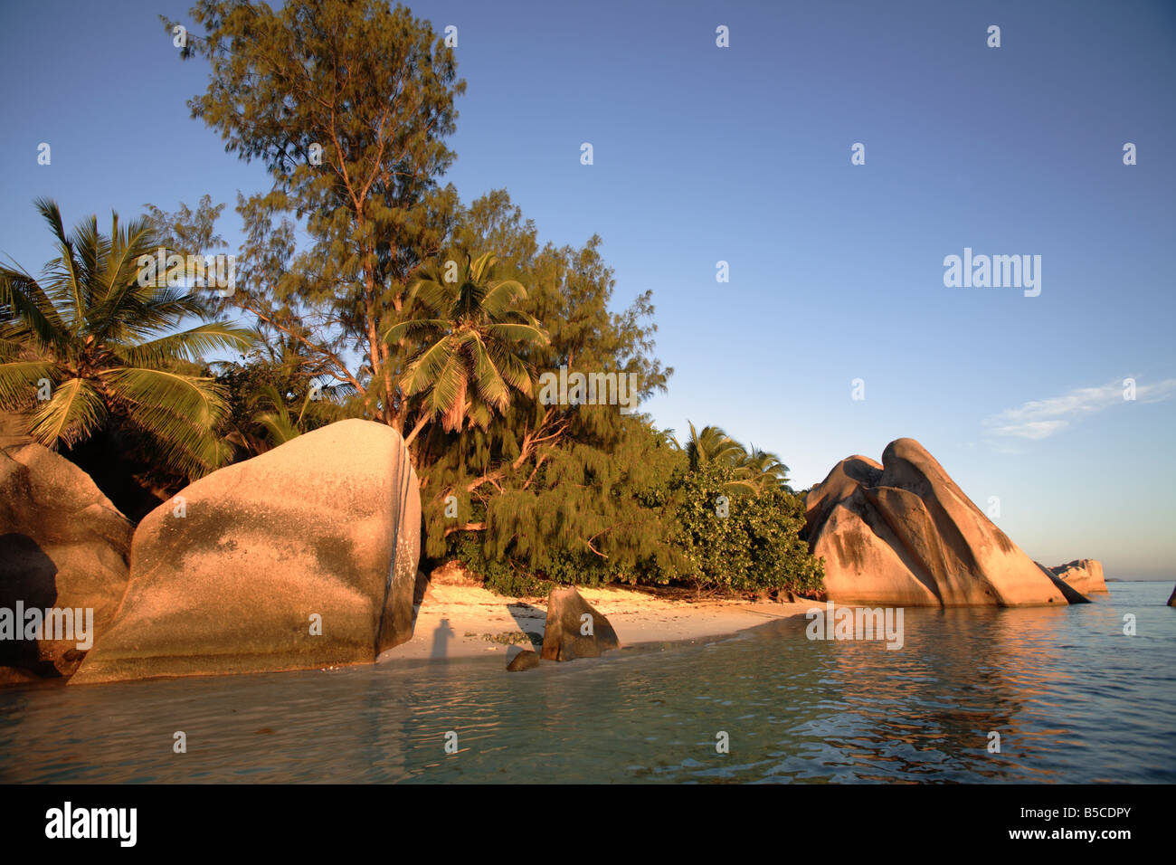 Anse Source d ' Argent, La Digue Island, Seychellen Stockfoto