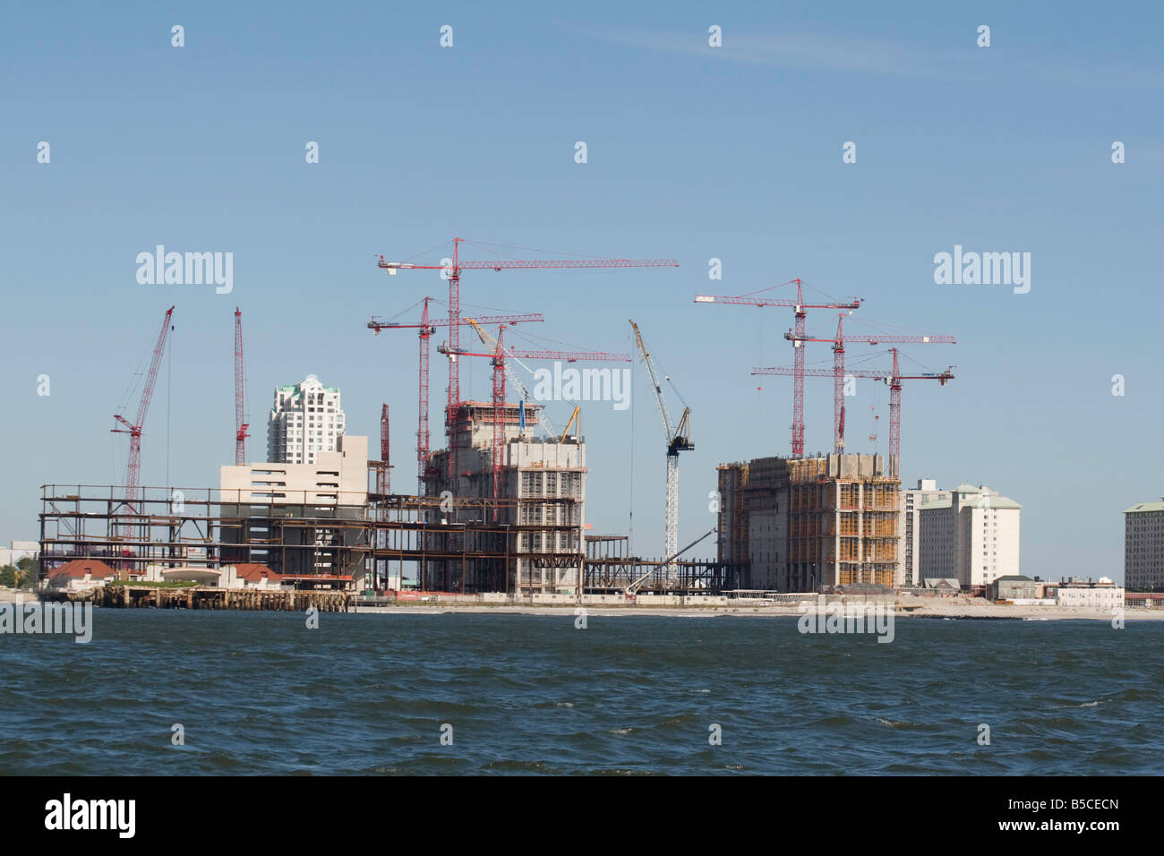 Coastal Bau in Atlantic City Stockfoto