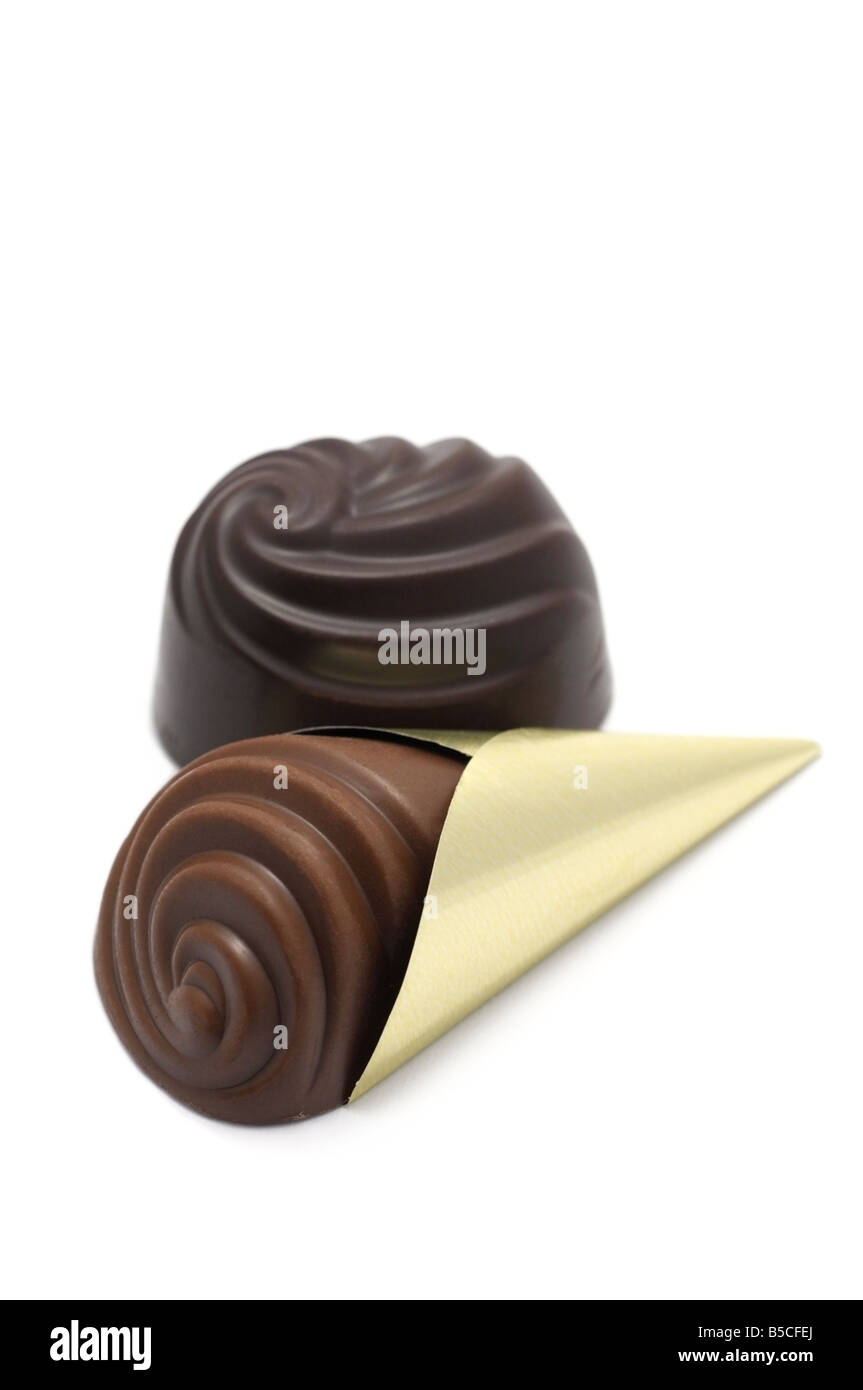 Schokolade, Pralinen Stockfoto