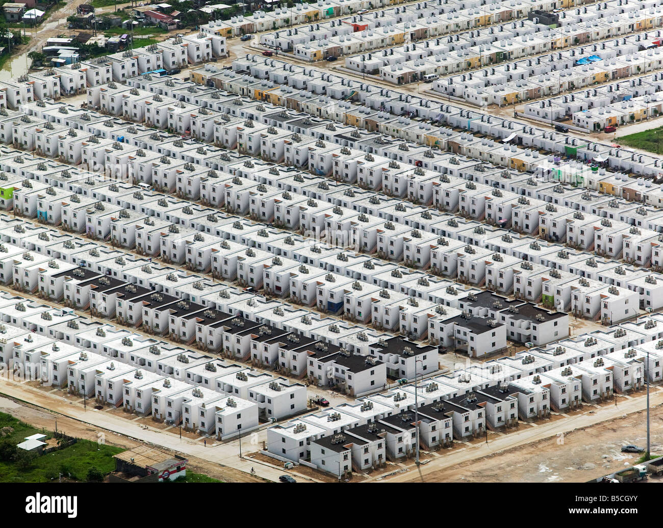 Luftaufnahmen über Wohnungsbau Veracruz Mexiko Stockfoto