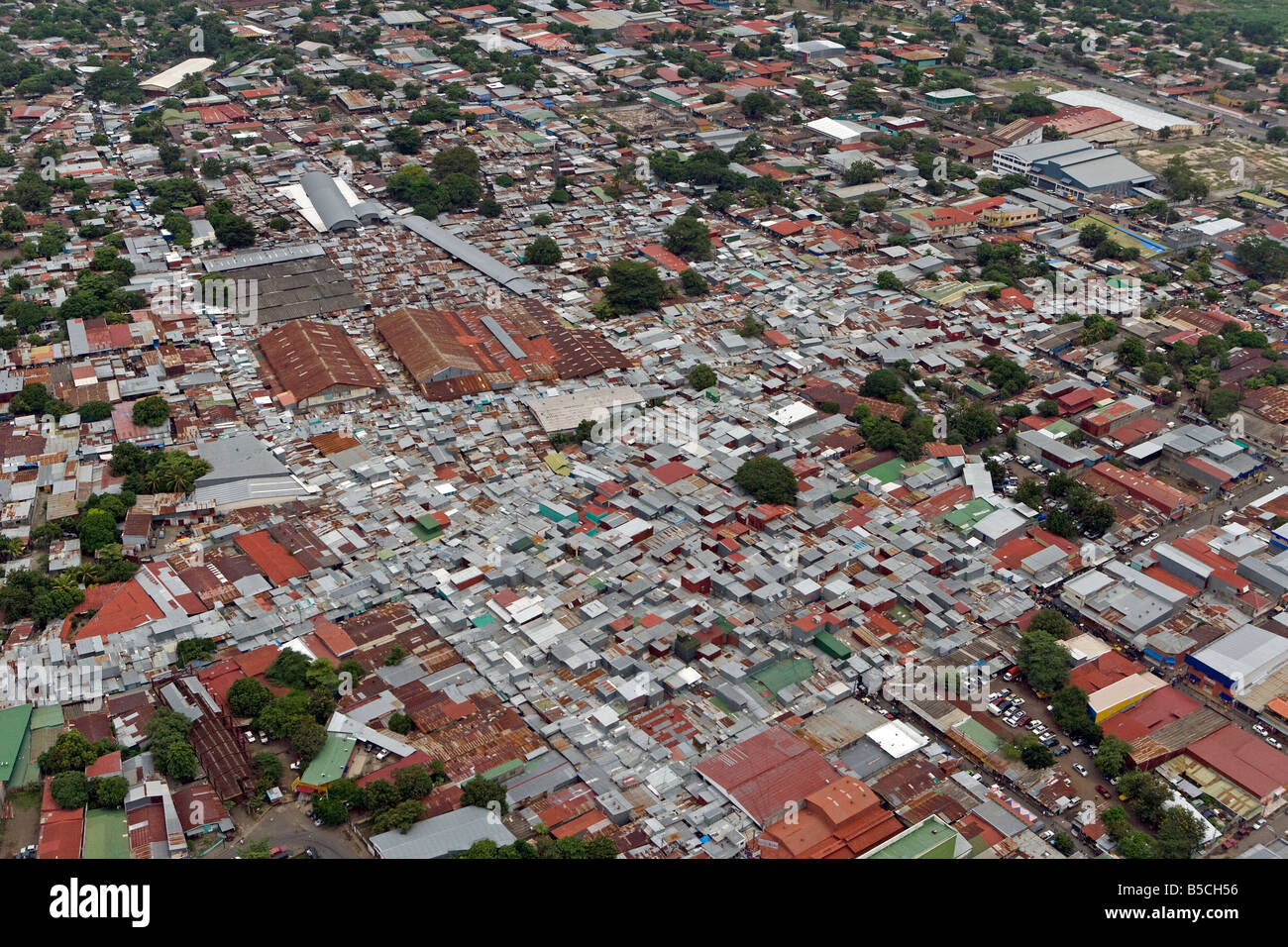 Luftaufnahme über Managua Nicaragua Stockfoto