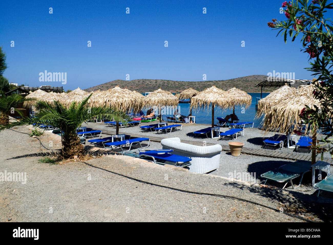 Blue Bay Hotel resort Elounda Aghios Nikolaos Lassithi Kreta Griechenland Stockfoto