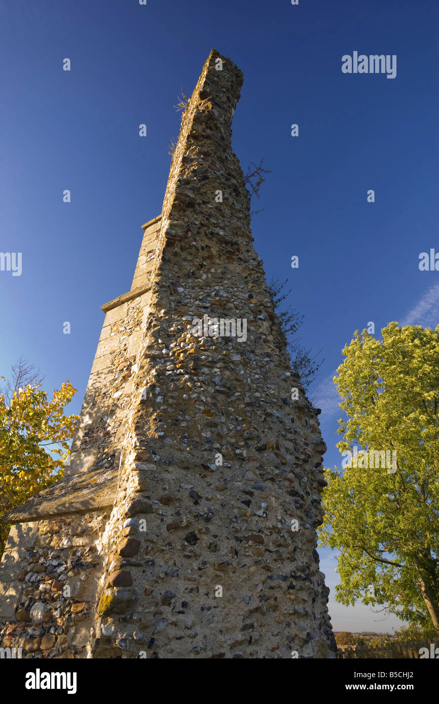 Reste der alten Burg in Clare, Suffolk, UK Stockfoto