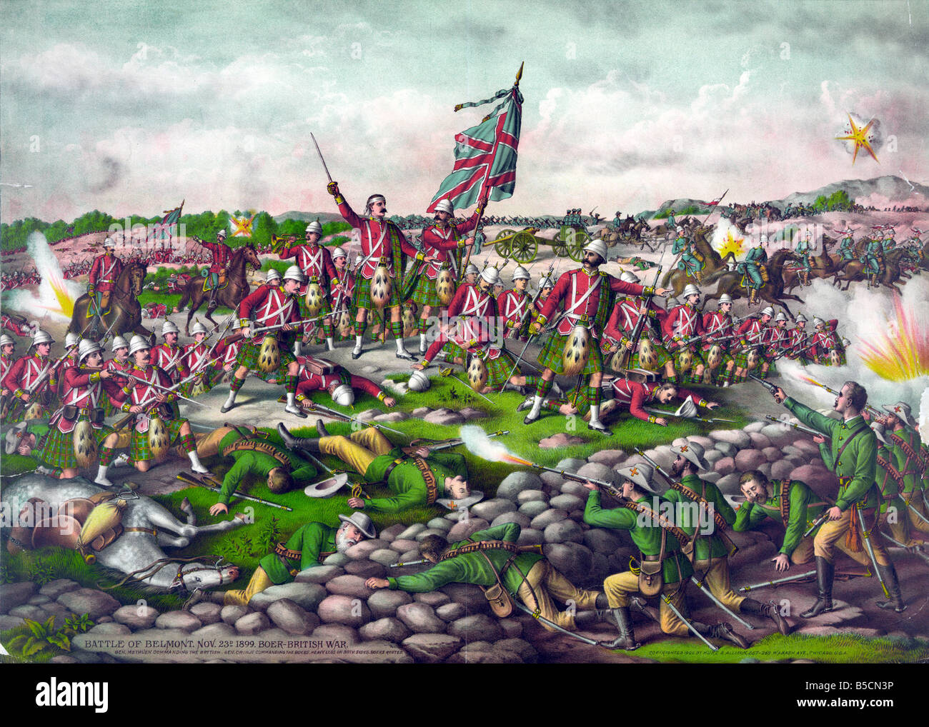 Schlacht von Belmont, Burenkrieg Stockfoto