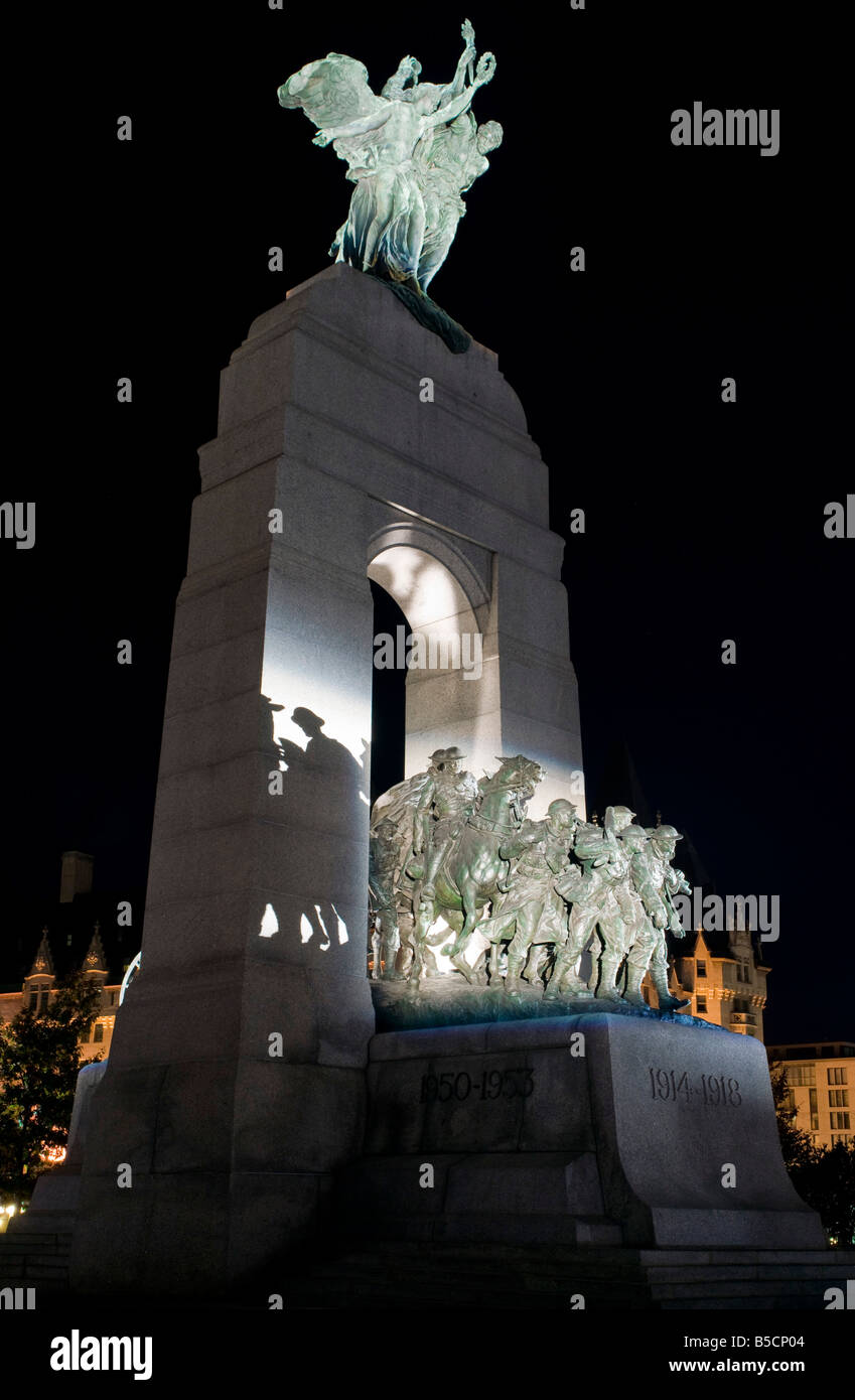 Die kanadischen Kriegsdenkmal in Ottawa wurde 1939 fertiggestellt. Stockfoto