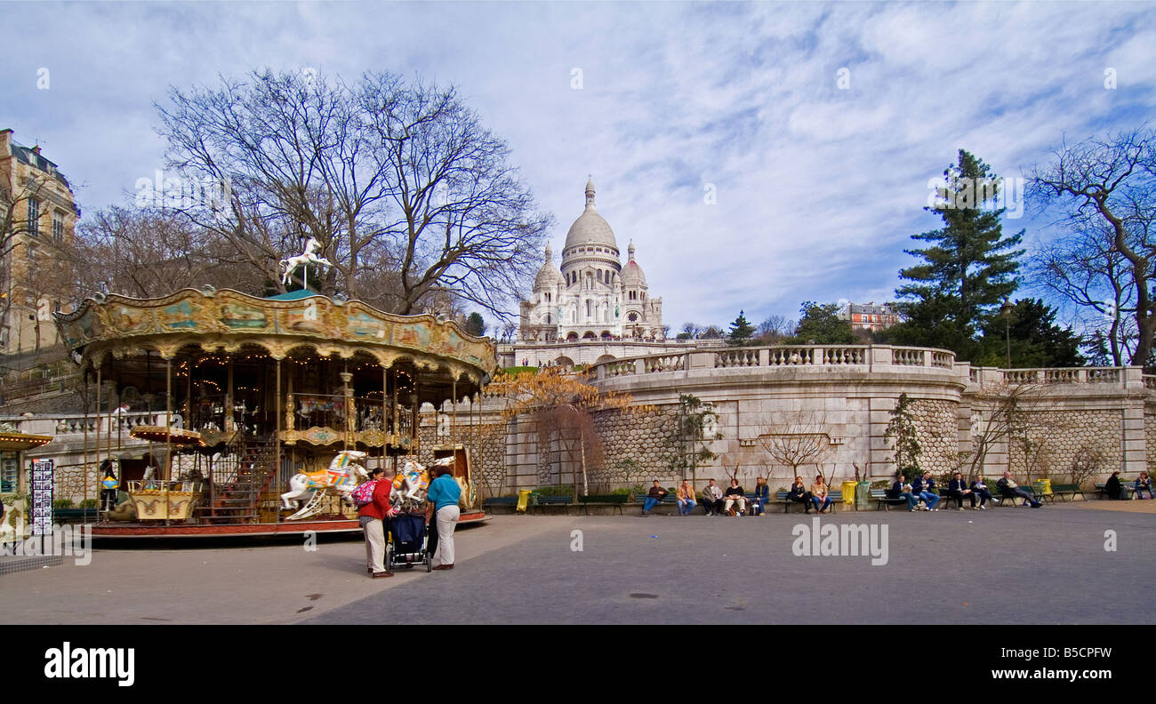 Basilika Sacré Coeur, Paris, Frankreich Stockfoto