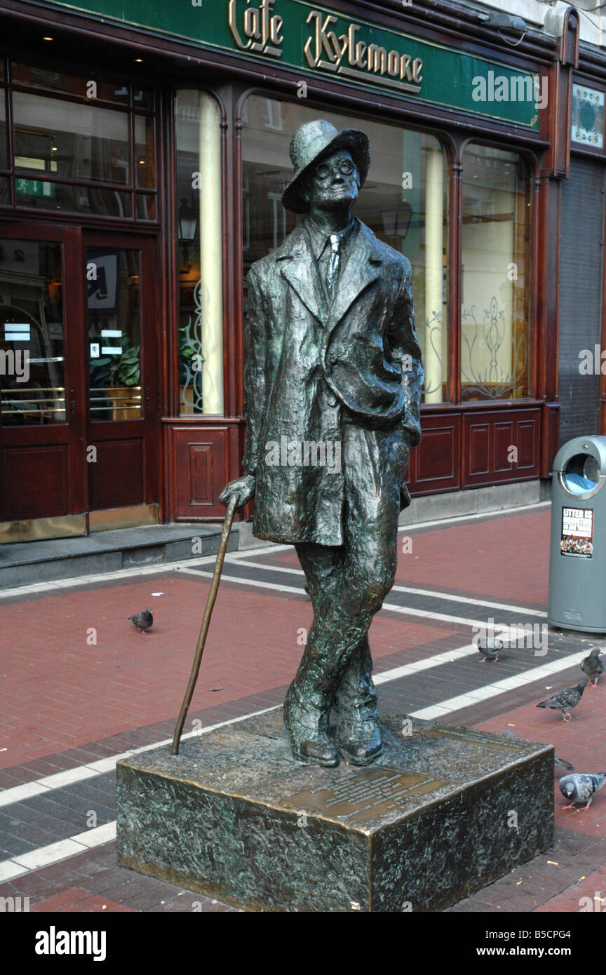 James Joyce Statue, Dublin Irland Stockfoto