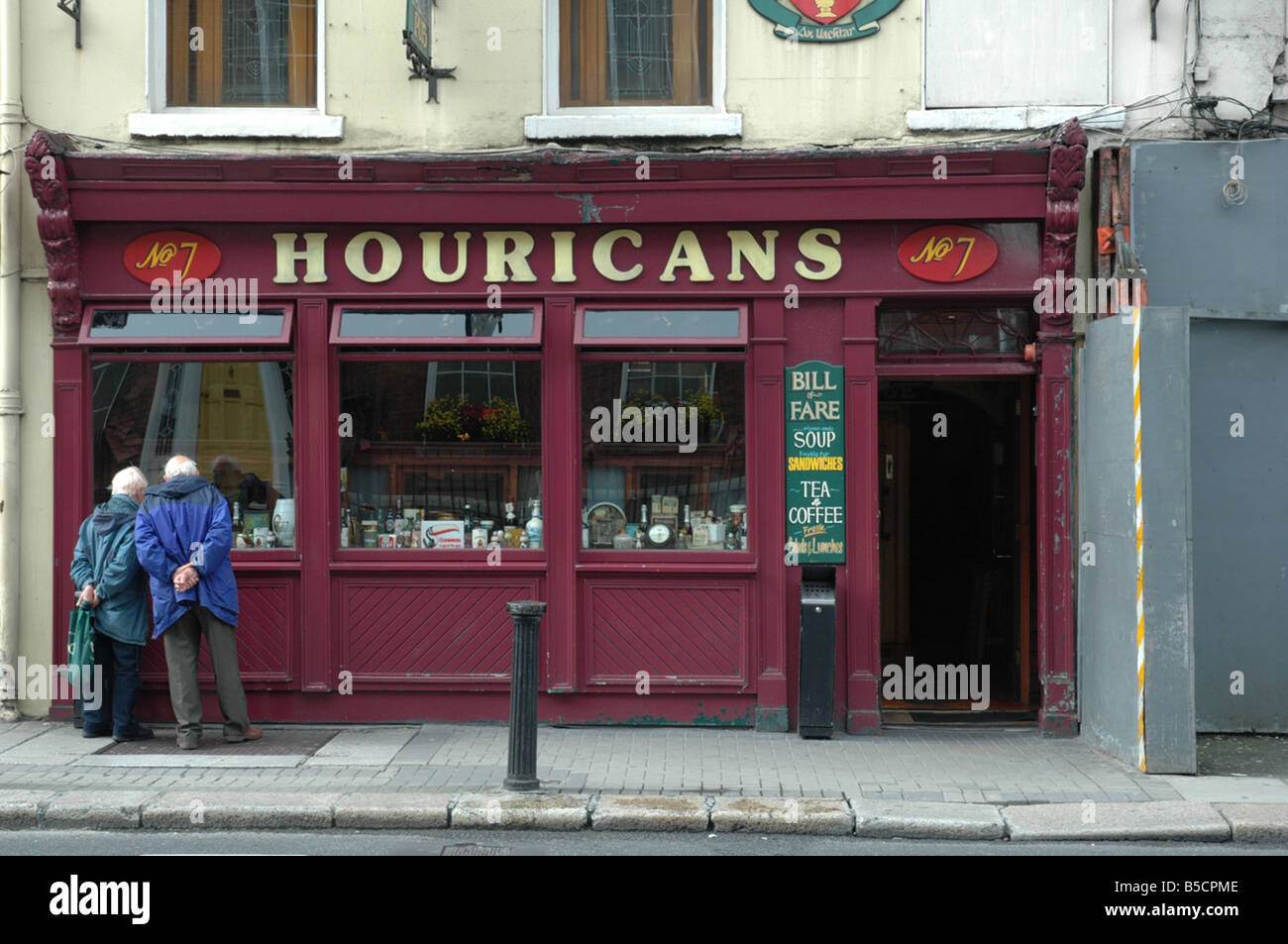 Houricaans Pub Dublin Irland Stockfoto