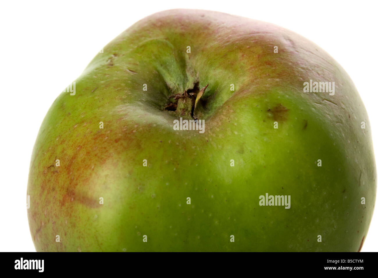 Nahaufnahme von einem Bramley Apple Kochen Stockfoto