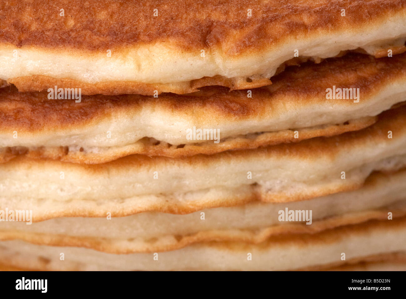Nahaufnahme der Stapel der große amerikanische Pfannkuchen Stockfoto