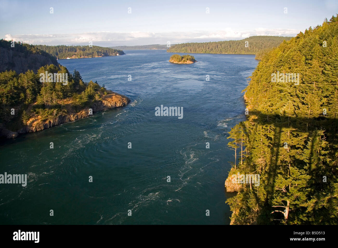 Deception Pass in Island County Washington Stockfoto