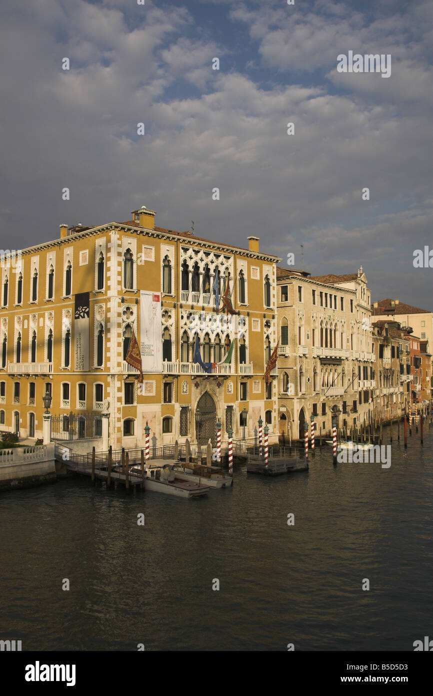 Palazzo Franchetti Canal Grande Venedig Stockfoto