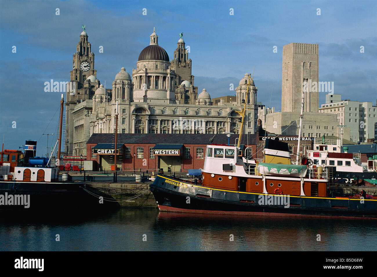 Restaurierte Dampfschiff und Eisenbahn terminal Liverpool Merseyside England UK D Maxwell Stockfoto