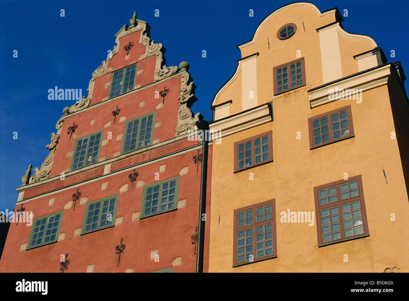C17th Häuser in Stor Torget Stor-Platz in der alten Stadt von Stockholm Schweden D Maxwell Stockfoto