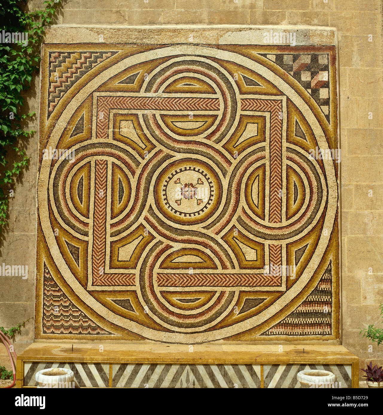 Byzantinische Mosaik Aleppo Syrien Naher Osten Stockfoto