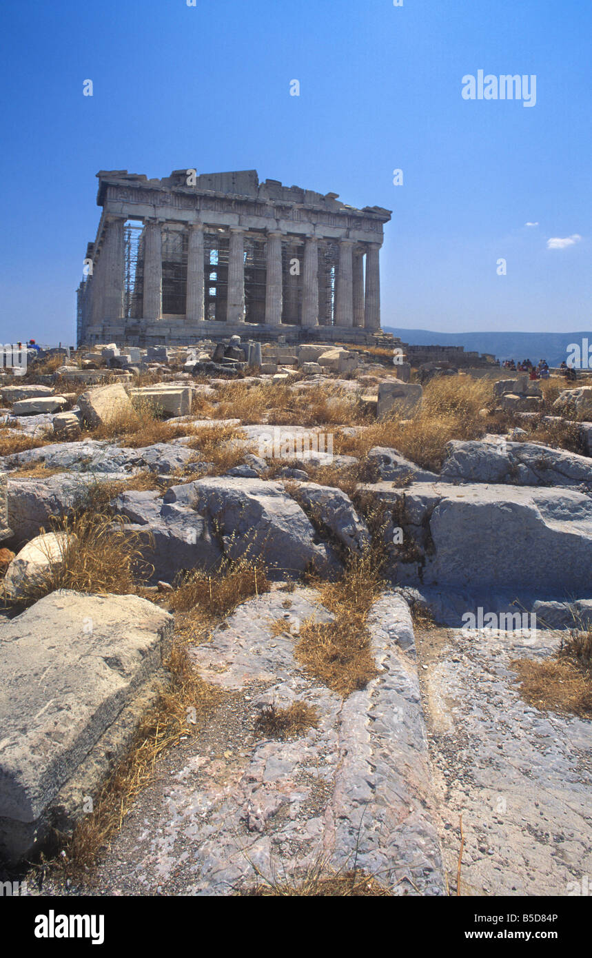 Parthenon Akropolis Athen Griechenland Stockfoto
