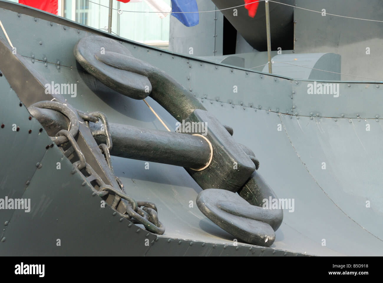 Eine Schlacht liefern Dekoration des russischen Films Admiral Moskau Russland Stockfoto