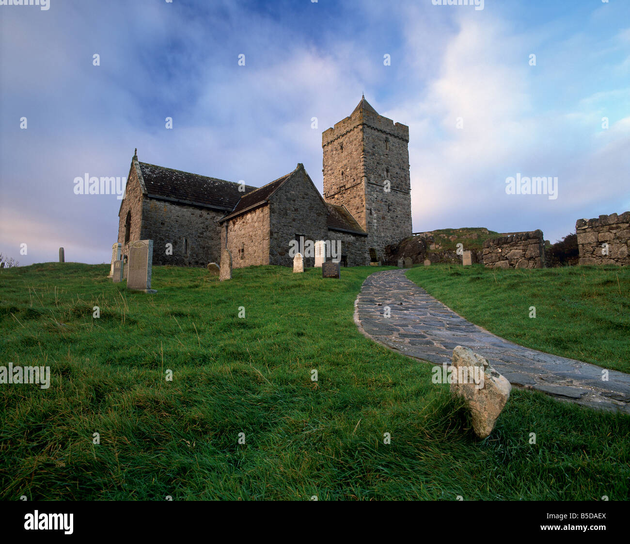 St. Clemens Kirche, in der Nähe von Rodel, South Harris, äußeren Hebriden, Schottland, Europa Stockfoto