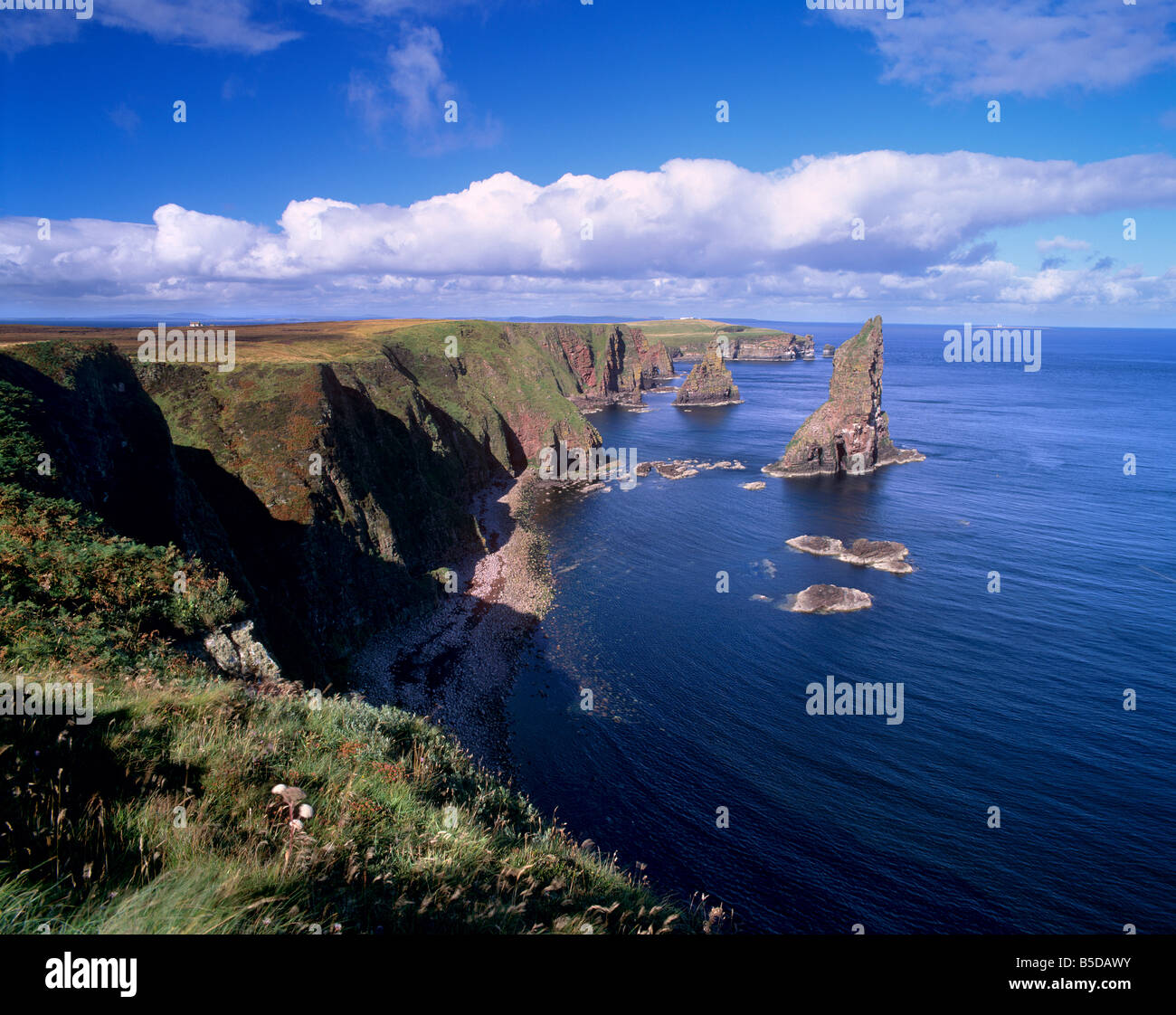 Duncansby Head Felsnadeln, Nord-Ost-Spitze des ScotlandCaithness, Hochlandregion, Schottland, Europa Stockfoto