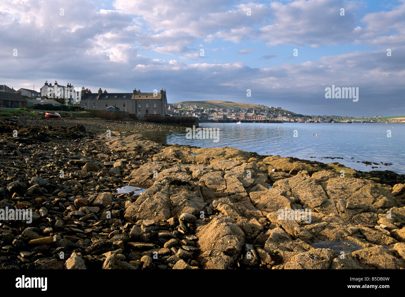 Stromness aus dem Süden, Festland, Orkney Inseln, Schottland, Europa Stockfoto