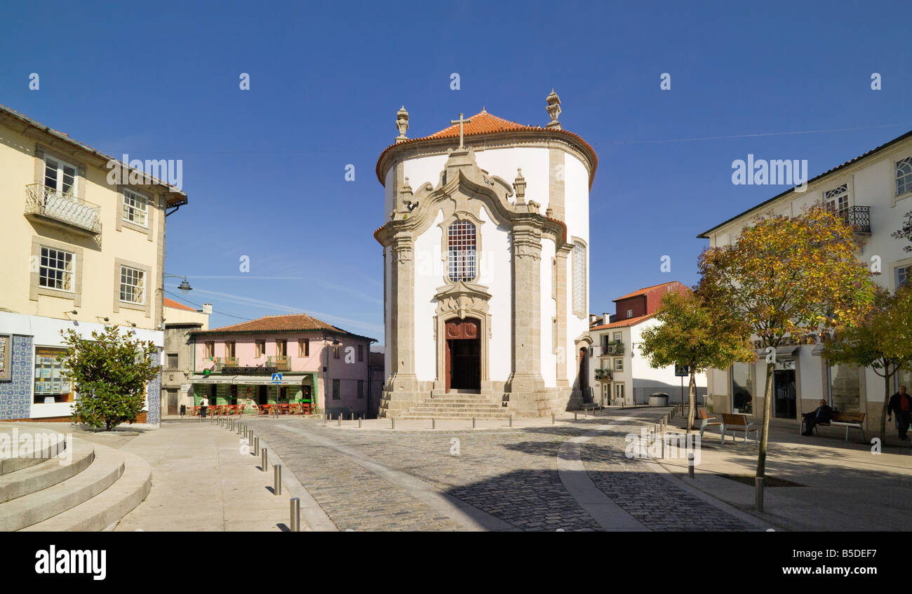 Portugal der Costa Verde, Minho, Arcos de Valdevez, die Kirche Nossa Senhora de Lapa Stockfoto