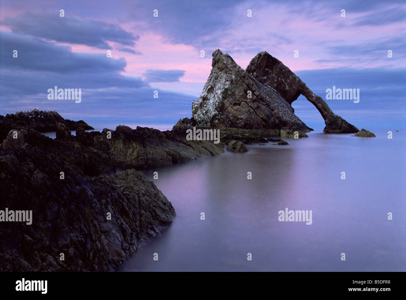 Bogen Geige Bogen in der Nähe von Portknockie, Morayshire, Schottland, Europa Stockfoto