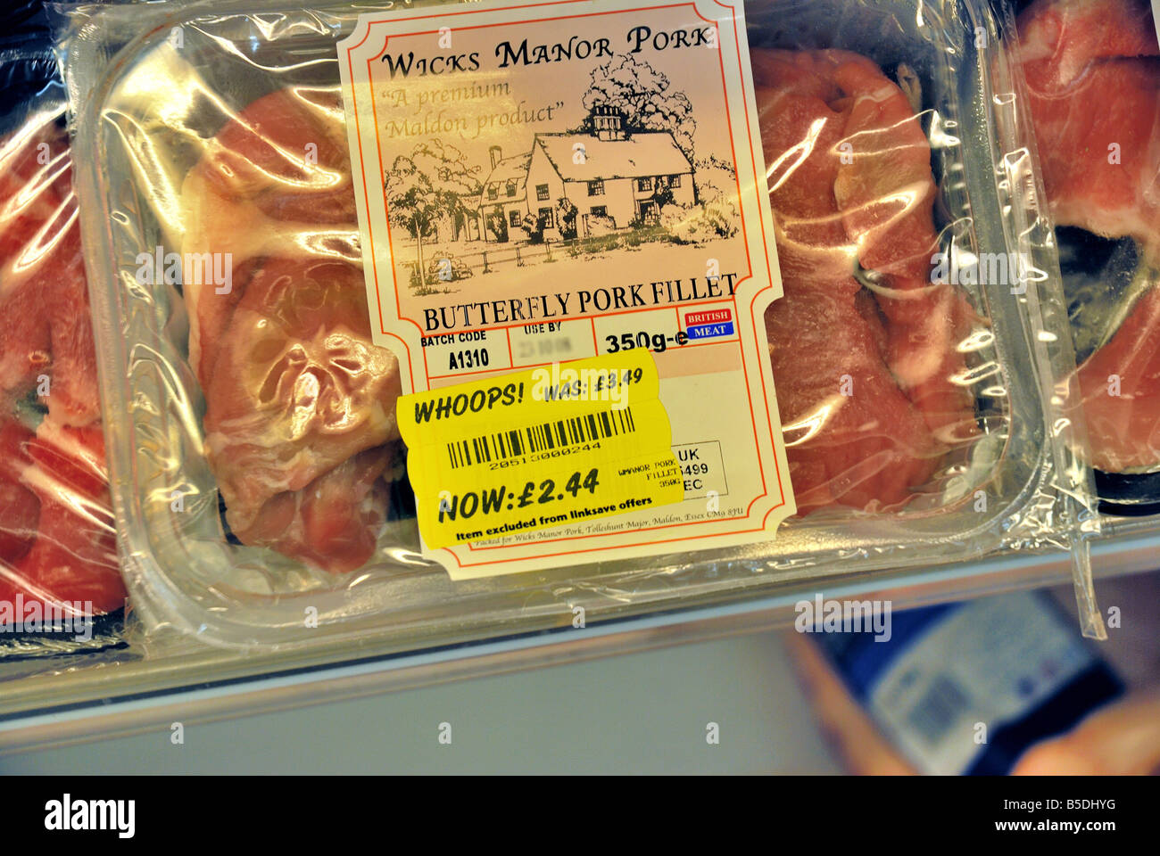 ASDA Rabatt label Stockfoto