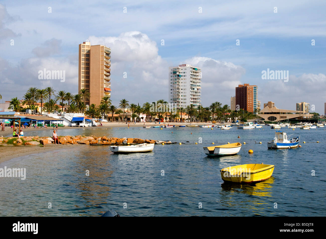 Beach Front in Santiago De La Ribera Murcia, Costa Calida, Spanien Stockfoto