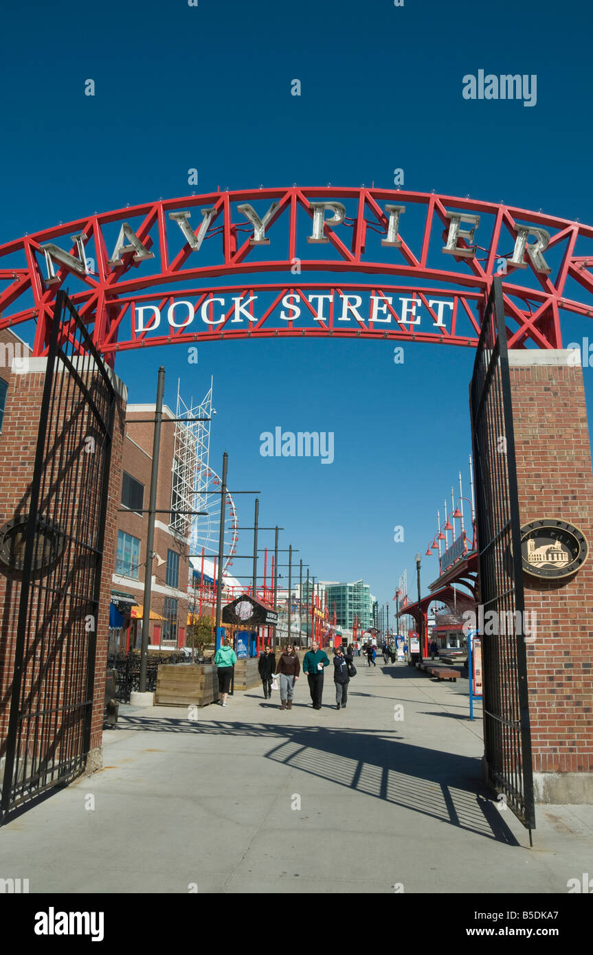 Navy Pier, Chicago, Illinois, USA, Nordamerika Stockfoto