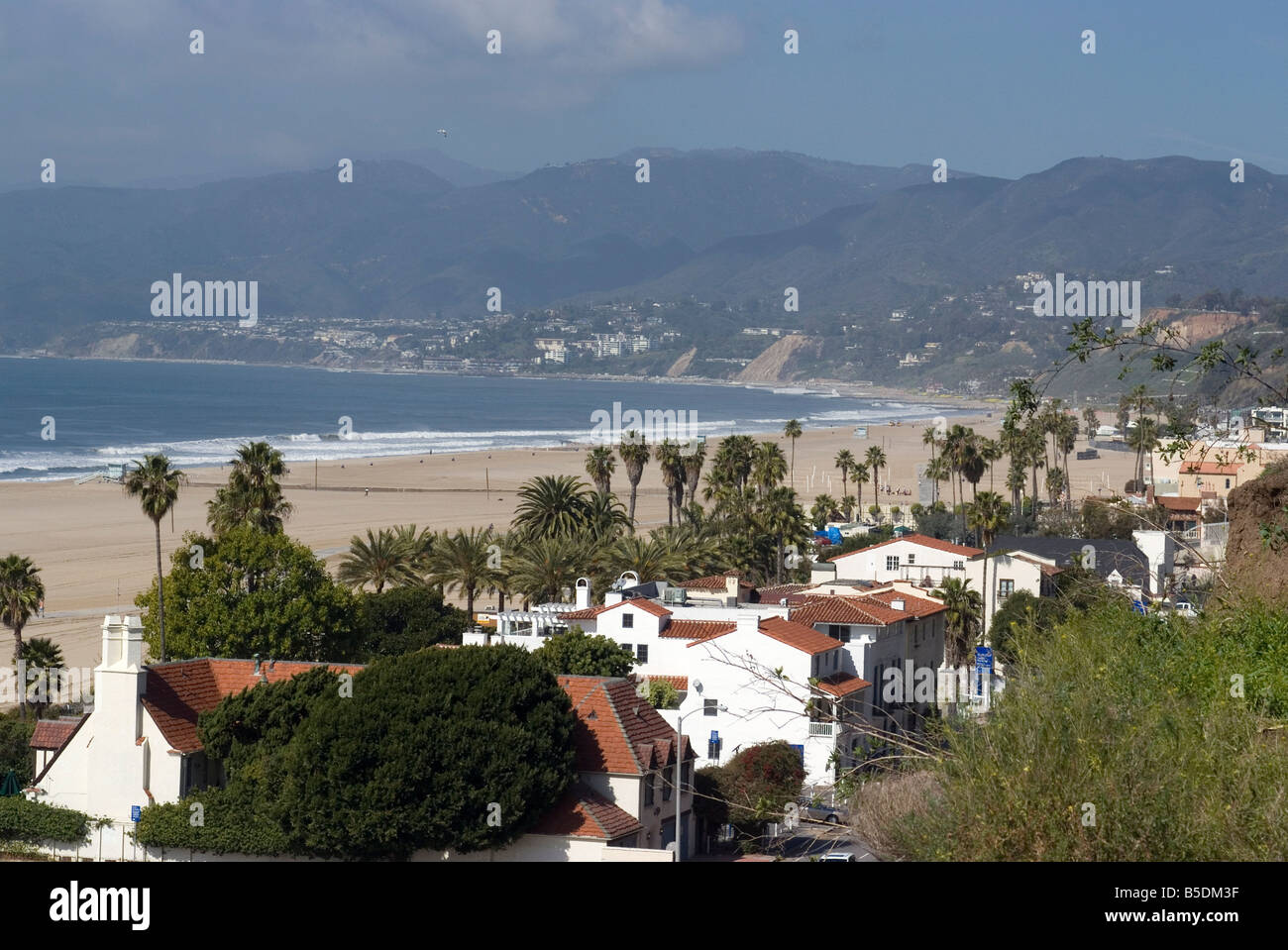 Malibu, aus Palisades Park, Santa Monica, Kalifornien, USA, Nordamerika Stockfoto