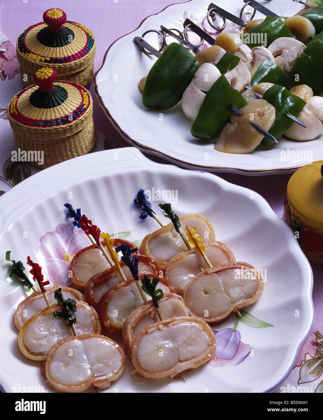 Koreanische Mehl Essen Stockfoto